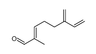 (2E)-2-methyl-6-methylideneocta-2,7-dienal Structure