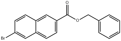 6-溴萘-2-羧酸苄基酯结构式