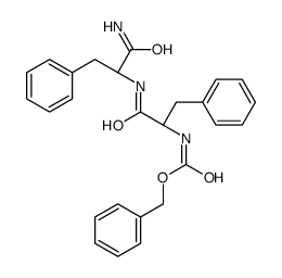 benzyl N-[(2S)-1-[[(2S)-1-amino-1-oxo-3-phenylpropan-2-yl]amino]-1-oxo-3-phenylpropan-2-yl]carbamate结构式