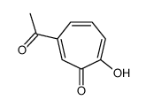6-acetyl-2-hydroxycyclohepta-2,4,6-trien-1-one结构式