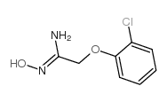 2-(2-氯苯氧基)乙酰胺肟结构式