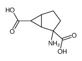 Bicyclo[3.1.0]hexane-2,6-dicarboxylic acid, 2-amino- (9CI)结构式