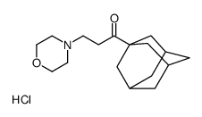 1-(1-adamantyl)-3-morpholin-4-ylpropan-1-one,hydrochloride结构式
