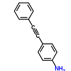 4-(苯基乙炔基)苯胺结构式