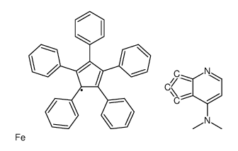 (R)-(+)-4-DIMETHYLAMINOPYRINDINYL(PENTAPHENYLCYCLOPENTADIENYL)IRON结构式