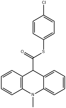 S-(4-Chlorophenyl) 10-methyl-9,10-dihydroacridine-9-carbothioate Structure