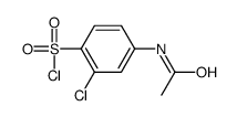 4-(乙酰基氨基)-2-氯苯磺酰氯结构式