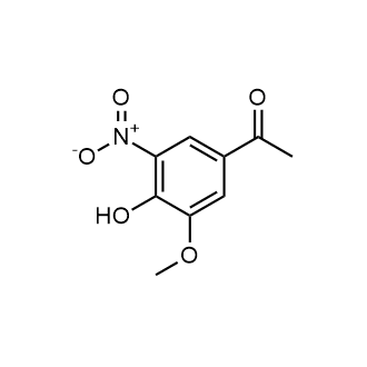 1-(4-羟基-3-甲氧基-5-硝基苯基)乙酮结构式