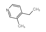 4-乙基-3-甲基吡啶结构式