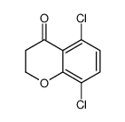 5,8-dichloro-2,3-dihydrochromen-4-one结构式