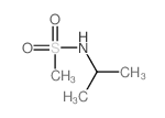N-异丙基甲烷磺酰胺结构式