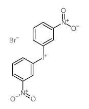 Iodonium, bis(3-nitrophenyl)-, bromide Structure