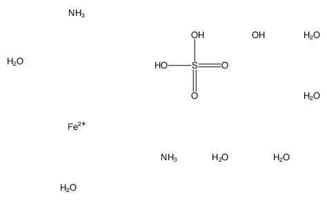 azane,iron(2+),sulfuric acid,hexahydrate Structure
