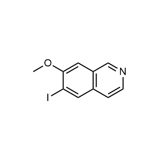 6-碘-7-甲氧基异喹啉结构式