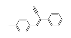 (Z)-α-phenyl-β-(p-tolyl)acrylonitrile Structure