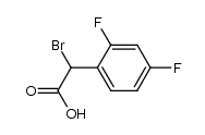 α-bromo-(2,4-difluorophenyl)acetic acid结构式