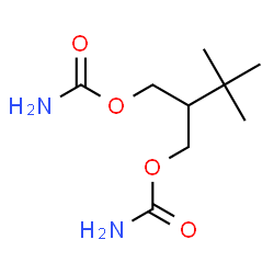 Dicarbamic acid 2-tert-butyltrimethylene ester Structure