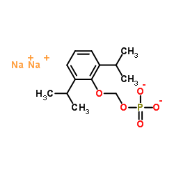 [2,6-双(1-甲基乙基)苯氧基]甲醇磷酸二氢二钠盐结构式