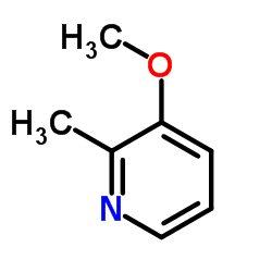 3-甲氧基-2-甲基吡啶结构式