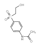 4-(-beta-Hydroxyethyl-sulfonyl)-N-acetanilide Structure