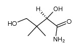 (R)-2,4-Dihydroxy-3,3-dimethylbutyramide Structure