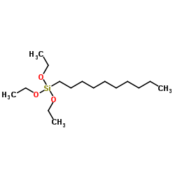 Decyl(triethoxy)silane Structure