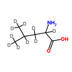 DL-亮氨酸-d10结构式