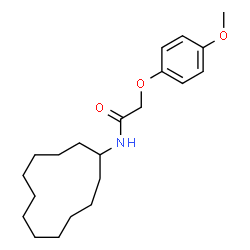 N-Cyclododecyl-2-(4-methoxyphenoxy)acetamide Structure