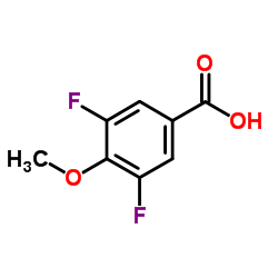 3,5-二氟-4-甲氧基苯甲酸结构式