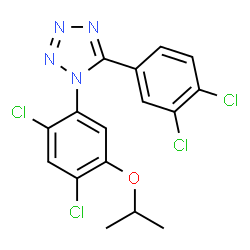 1-(2,4-DICHLORO-5-ISOPROPOXYPHENYL)-5-(3,4-DICHLOROPHENYL)-1H-1,2,3,4-TETRAAZOLE Structure