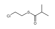 2-chloroethyl thioisobutyrate结构式