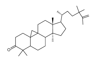 24,24-Dimethyl-9β,19-cyclo-5α-lanosta-25-ene-3-one Structure