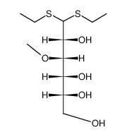 3-O-Methyl-D-glucose diethyl dithioacetal结构式