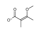 3-methoxy-2-methylbut-2-enoate结构式