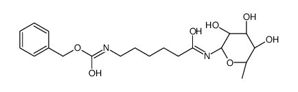 N-[(ε-苄氧基羰基氨基)己酰基]-β-L-呋喃核糖胺结构式