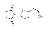 1,3-Cyclopentanedione, 2-(dihydro-5-propyl-2(3H)-furanylidene)- structure
