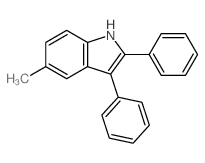 1H-Indole,5-methyl-2,3-diphenyl-结构式
