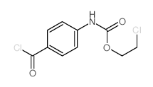 2-chloroethyl N-(4-carbonochloridoylphenyl)carbamate结构式