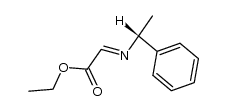 (R,E)-2-((1-苯基乙基)亚氨基)乙酸乙酯结构式