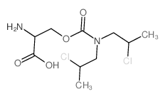Serine,bis(2-chloropropyl)carbamate (ester) Structure