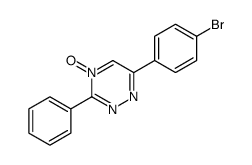 6-(4-bromophenyl)-4-oxido-3-phenyl-1,2,4-triazin-4-ium Structure