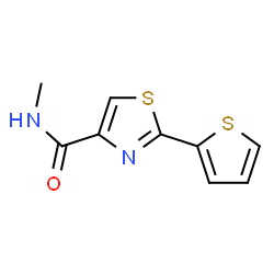N-甲基-2-(噻吩-2-基)噻唑-4-甲酰胺结构式