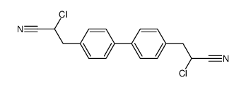 2,2'-dichloro-3,3'-biphenyl-4,4'-diyl-di-propionitrile Structure