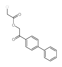 [2-oxo-2-(4-phenylphenyl)ethyl] 2-chloroacetate结构式