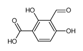 3-formyl-2,4-dihydroxy-benzoic acid结构式