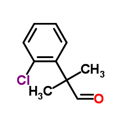 2-(2-氯苯基)-2-甲基丙醛结构式
