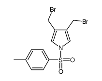 3,4-bis(bromomethyl)-1-(4-methylphenyl)sulfonylpyrrole结构式