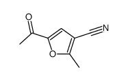 5-乙酰基-2-甲基呋喃-3-甲腈结构式