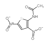 N-(3,5-dinitrothiophen-2-yl)acetamide结构式