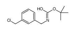 tert-butyl N-[[3-(chloromethyl)phenyl]methyl]carbamate Structure
